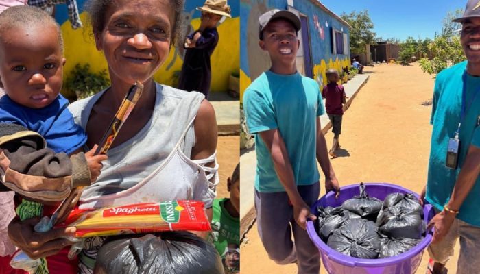 As ações de Natal levaram Jesus e alimentos ao povo Bara. (Foto: Instagram/Janaine Basso).