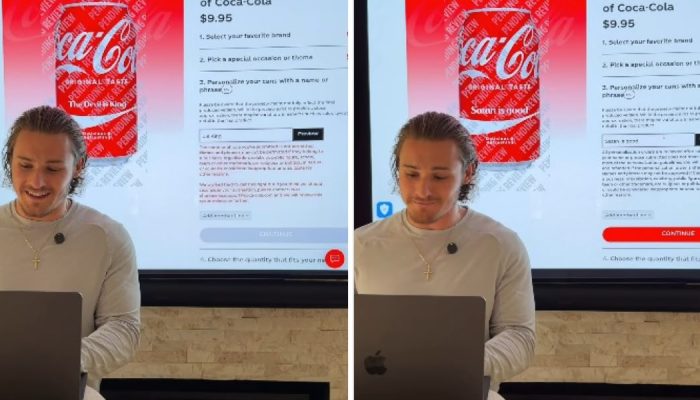 Ryan Haff testando a plataforma ao vivo. (Foto: Reprodução/Instagram/Ryan Haff)