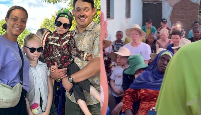 Daniel e Lorena Mallmann estão levando o amor de Deus à comunidade albina. (Foto: Reprodução/...