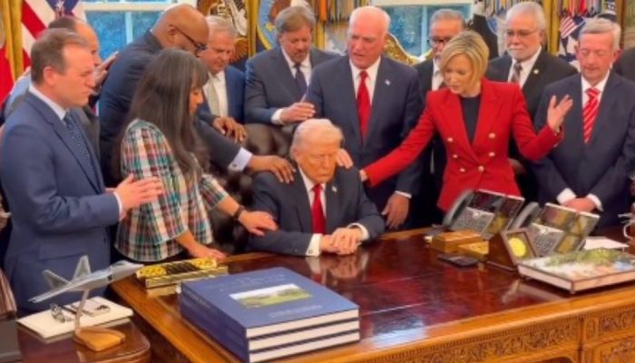 Pastores oraram por Donald Trump em meio a guerra contra o Irã. (Foto: Reprodução/Instagram/Gr...