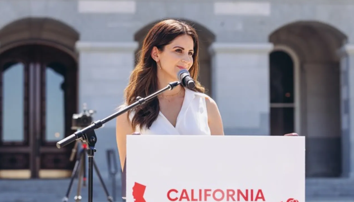 Lila Rose, fundadora da Live Action, na Marcha pela Vida da Califórnia. (Foto: Live Action)