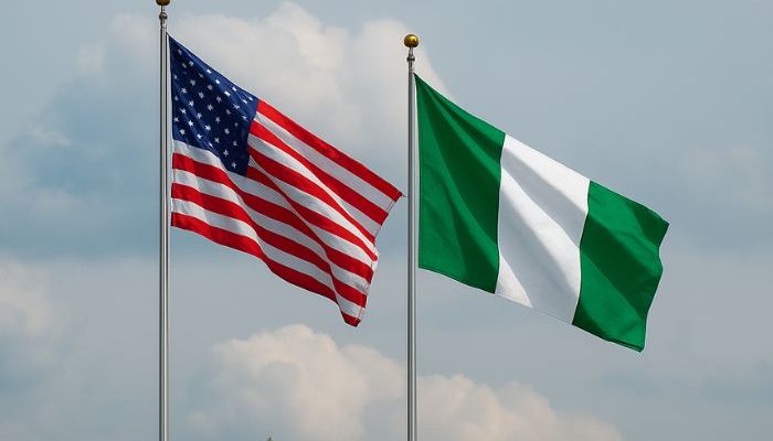 Bandeiras dos EUA e da Nigéria (Foto: Folha Gospel/Canva)