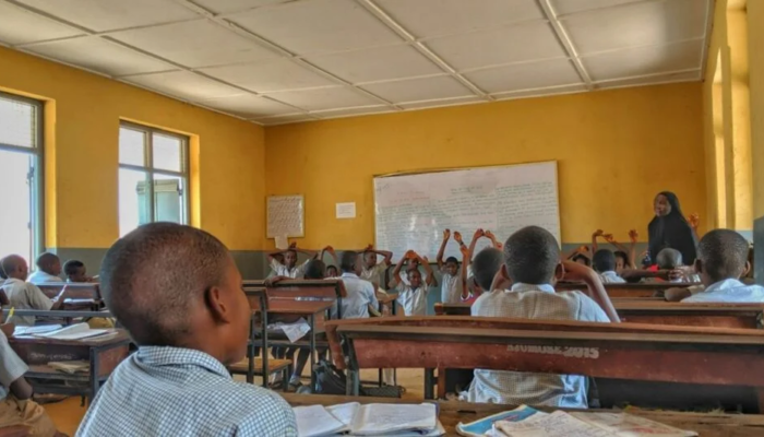 Sala de aula na Nigéria. (Foto: Reprodução)