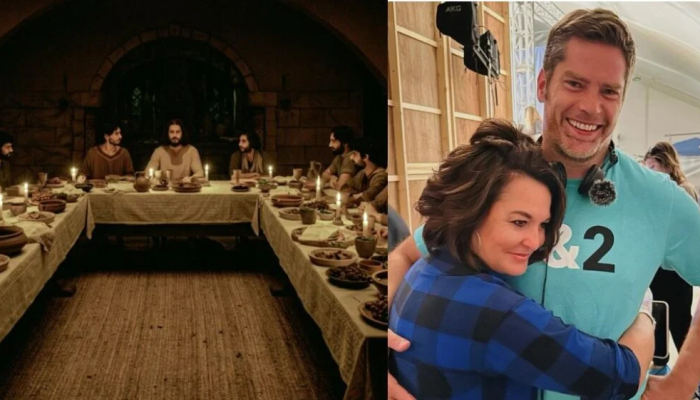 Dallas Jenkins, criador da série ‘The Chosen’ e sua esposa Amanda Jenkins (Foto: Reprodução)