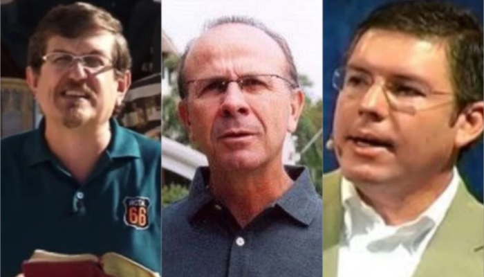 Pastores Luiz Sayão, Ricardo Gondim e Ed René Kivitz. (Foto: Reprodução)